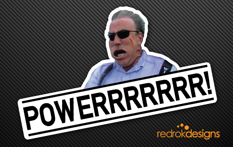 Jeremy Clarkson POWER! Top Gear sticker eBay