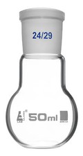 Eisco Labs 50ml Flat Bottom Boiling Flask with 24/29 Socket Joint