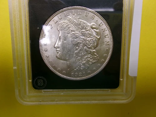 1921-P AU U.S. Morgan Silver Dollar. A Very Nice Coin. USMA21P0