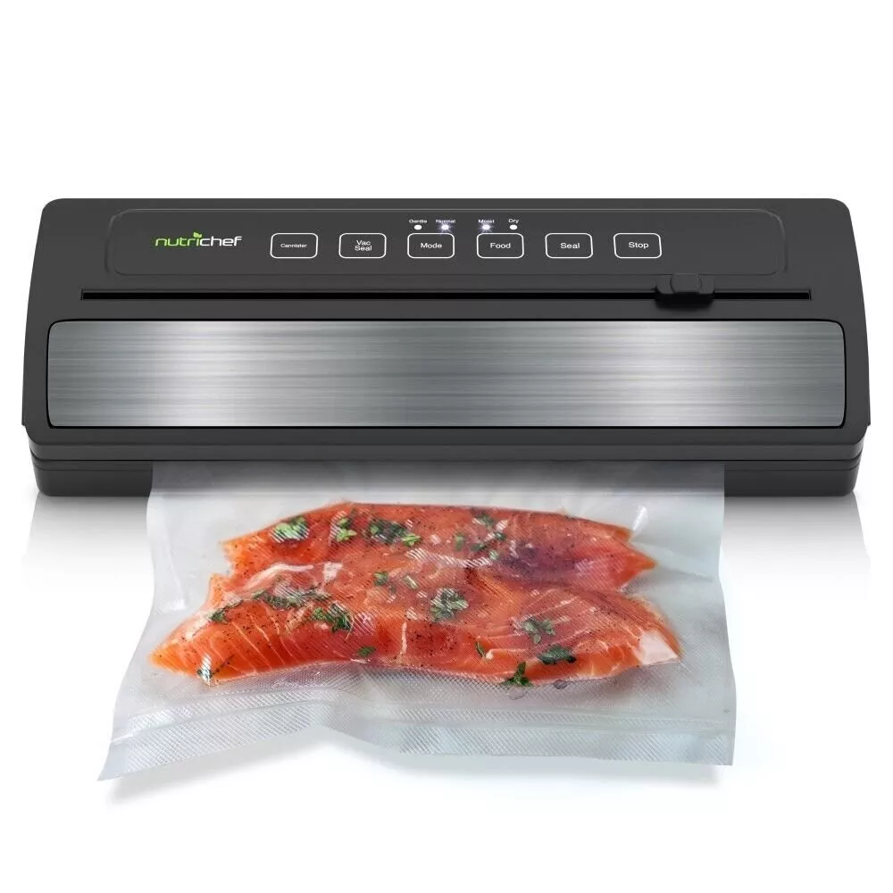 Nutrichef Electric Air Sealing Preserver System with Reusable