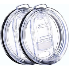 2 Pack 20 oz Tumbler Lid Replacement Spill Proof Splash Resistant Slider Mug