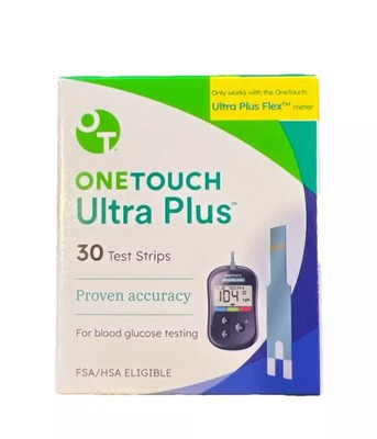 ONETOUCH Ultra Plus Blood Glucose Test Strips - 30ct  - Exp: 11/30/2025