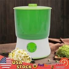 Household Automatic Bean Sprouts Machine 2 Layer Bean Seed Sprouter Machine 20W