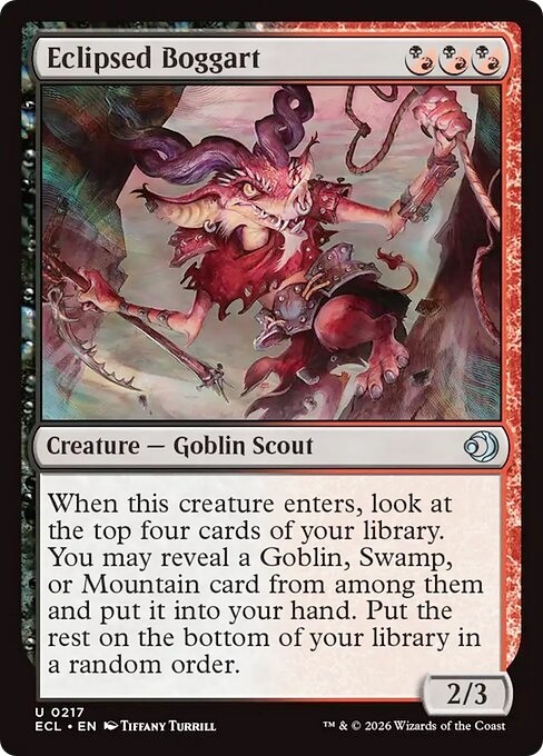 ECLIPSED BOGGART x4 mtg NM-M Lorwyn Eclipsed 4 Unc