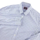 UNTUCKit Shirt Mens M Blue Check Long Sleeve Button Up Slim Fit Wrinkle Free