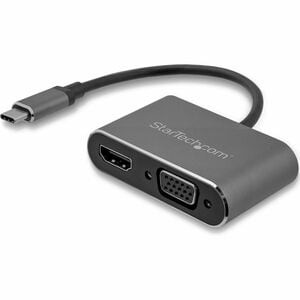 Startech USB C auf VGA und HDMI Adapter Aluminium USB-C Multiport Adapter 6 in / 1