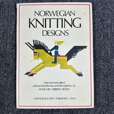 Norwegian Knitting Designs Hardcover Annichen Sibbern Bohn 1975