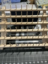 Wooden June Tailor 60 Spool Thread Holder Organizer Rack Easel Stand/Wall Hang