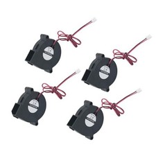 4PCS DC 12V Cooling Blower Fan 6500Rpm Industrial Cooling Turbo Fan for 3D