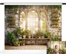 7x5 Ft Green Spring Plants Backdrop Nature Photography Background Prop Kit