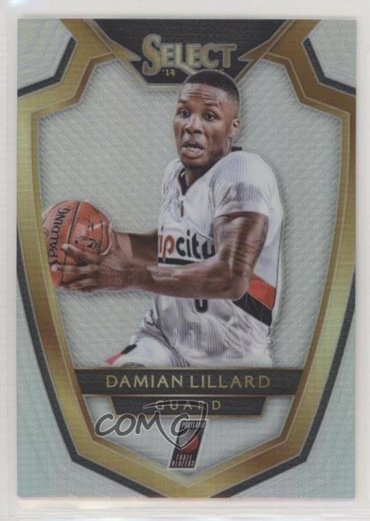 2014-15 Panini Select Premier Level Silver Prizm Damian Lillard #143 4ud