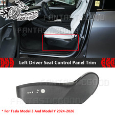 For Tesla Model 3y 2024-26 Black Left Driver Side Seat Control Panel Cover Trim For Tesla Model 3y 2024-26 Black Left Driver Side Seat Control Panel Cover Trim