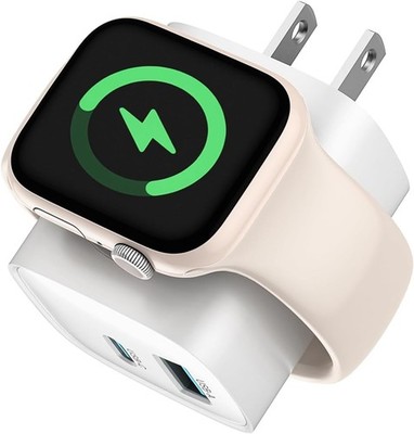 TESSAN 20W Dual Port USB C Charger Block, 3-in-1 for iPhone and Apple Watch