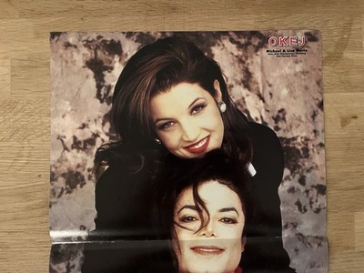 Michael Jackson Lisa Marie Presley 1994 Poster Swedish Music