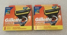 2x Gillette Fusion 5 Proglide Shield Defense Blade Refills - 8 Cartridges Each
