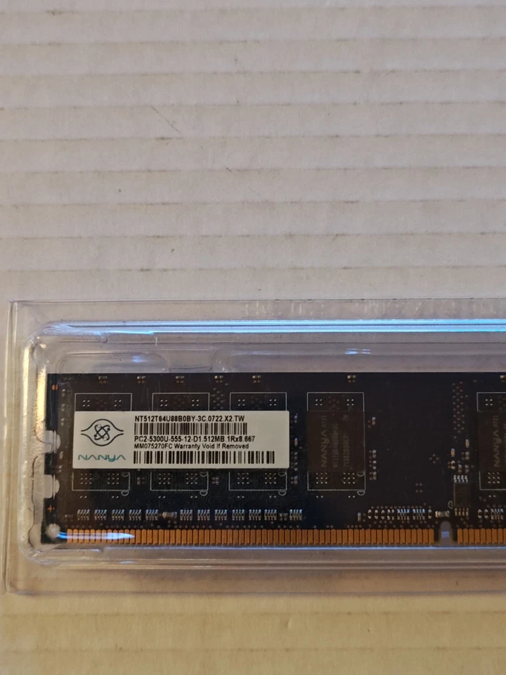 Nanya 512MB DDR2 PC2-5300U RAM - Image 2 of 3