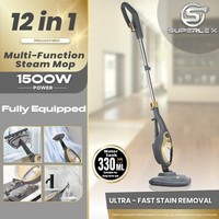 SUPERLEX 15-in-1 Steam Mop Floor Cleaner Upright Handheld Steamer Carpet Window