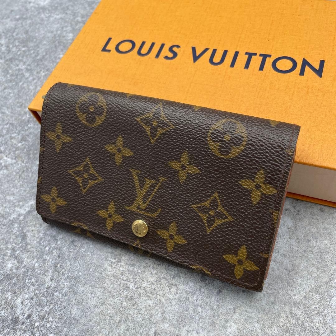 Excellent Condition Louis Vuitton Monogram Portemonnaie Bi Fold Wallet From Japa