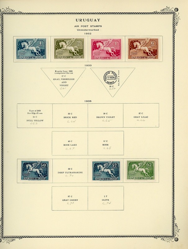 URUGUAY Scott Specialty Album Page Lot #33 - SEE SCAN - $$$