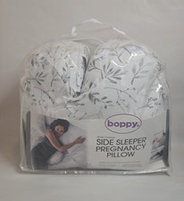 Boppy Side Sleeper Pregnancy Pillow Gray Falling Leaves Travel Friendly Washable