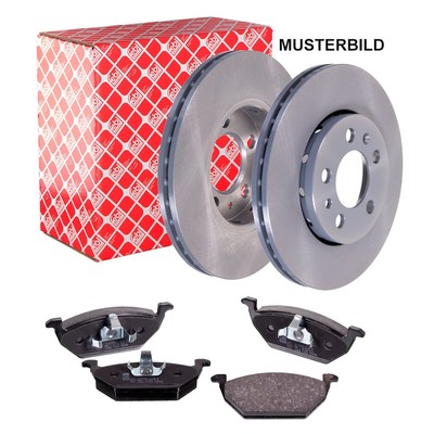 FEBI BILSTEIN Bremsenset Scheiben + Beläge vorne für Opel Astra F T92 Corsa B S9