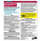 K9 Advantix II Medium Size Dog Ticks Fleas Mosquitoes 4 Monthly Doses Sealed 724089203724
