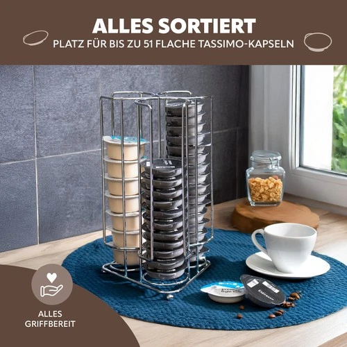 Kapselhalter für "TASSIMO" Kapselständer, Kapselspender für bis zu 51 Kapseln - Bild 2 von 8