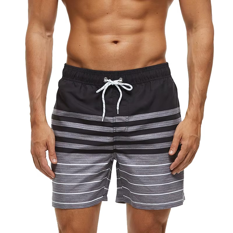Verano Hombres Pantalones Cortos Estampado Playa Surf Traje de Baño Fitness Entrenamiento Calzoncillos Hombre Deporte