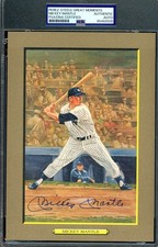Mickey Mantle PSA DNA Signed Perez Steele Great Moments Postcard Autographed