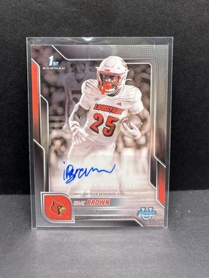 Isaac Brown Auto 2025 Bowman University Chrome - #BCA-IB Louisville Cardinals