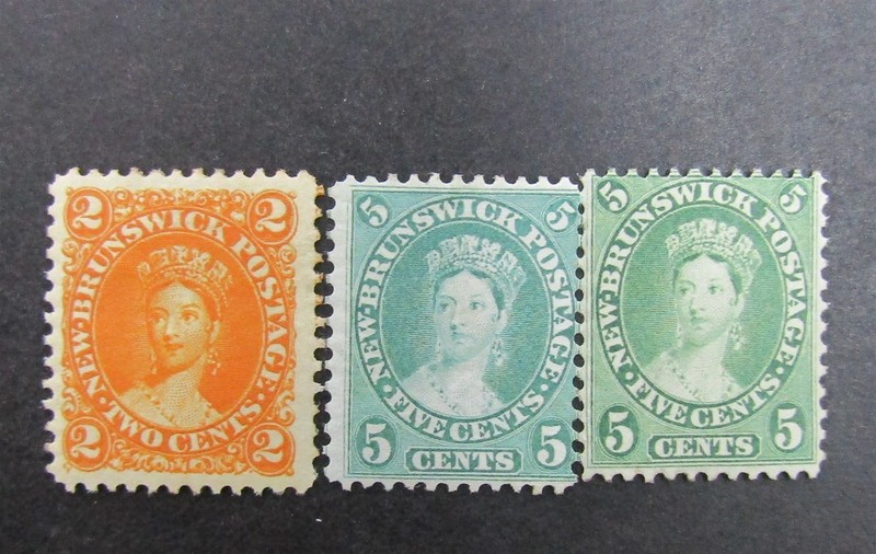 nystamps Canada New Brunswick Stamp # 7 8 8a Mint OG H $60      U26x312