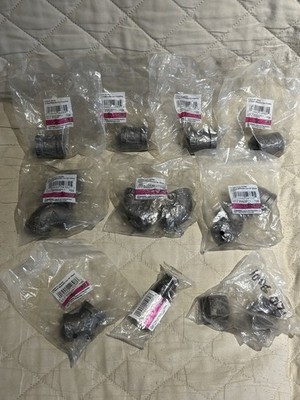 LOT OF 14 Black Malleable Iron FITTINGS PLEASE READ LIST BELOW SHIPS FREE