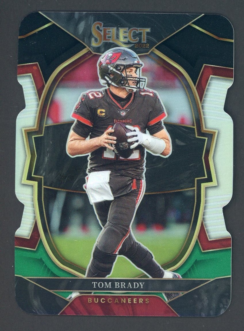 2022 Select Concourse Die-Cut Green Yellow Prizm #26 Tom Brady Buccaneers