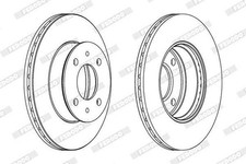 2x FERODO PREMIER Disque de frein Avant pour HYUNDAI ACCENT II (LC) 241mm