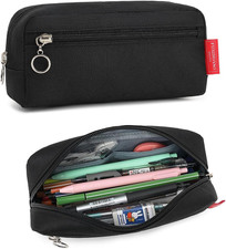 Big Capacity Pencil Pen Case Office Large Storage Simple Stationery Bag Pouch Ho