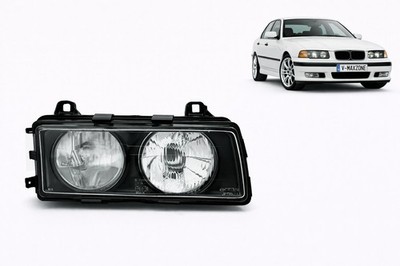 Right Headlight for BMW 3 Series E36 1994 1995 1996 1997 1998 VP1066P Black LHD
