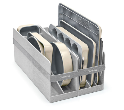 #ad #ad Caraway Cream Ceramic Non Toxic Bakeware Set 11pc Mega Cooling Rack New $299.99