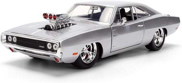 Jada 1970 Fast AND Furious Dodge Charger Silver 1:24 NEW Diecast Metal Model-image