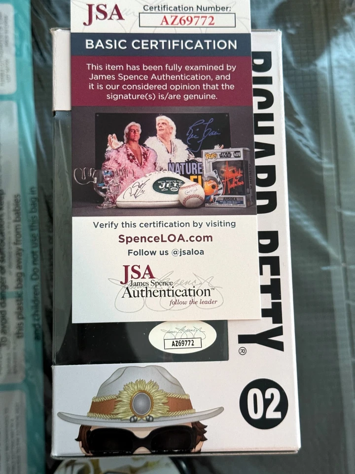 Funko POP NASCAR 02 KING JSA firmado autografiado por Richard Petty certificado de autenticidad Foto 3 de 3