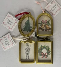 Target Bullseye Playground Set of 4 Framed Christmas Ornaments 2025 NEW