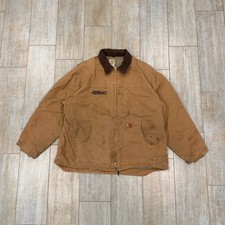 Carhartt c61 Brown Sherpa Lined Work Jacket 2XL