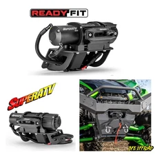 SuperATV KAWASAKI TERYX 750 800 S 4500 lbs Ready-Fit Winch Plug & Play W/ Mount