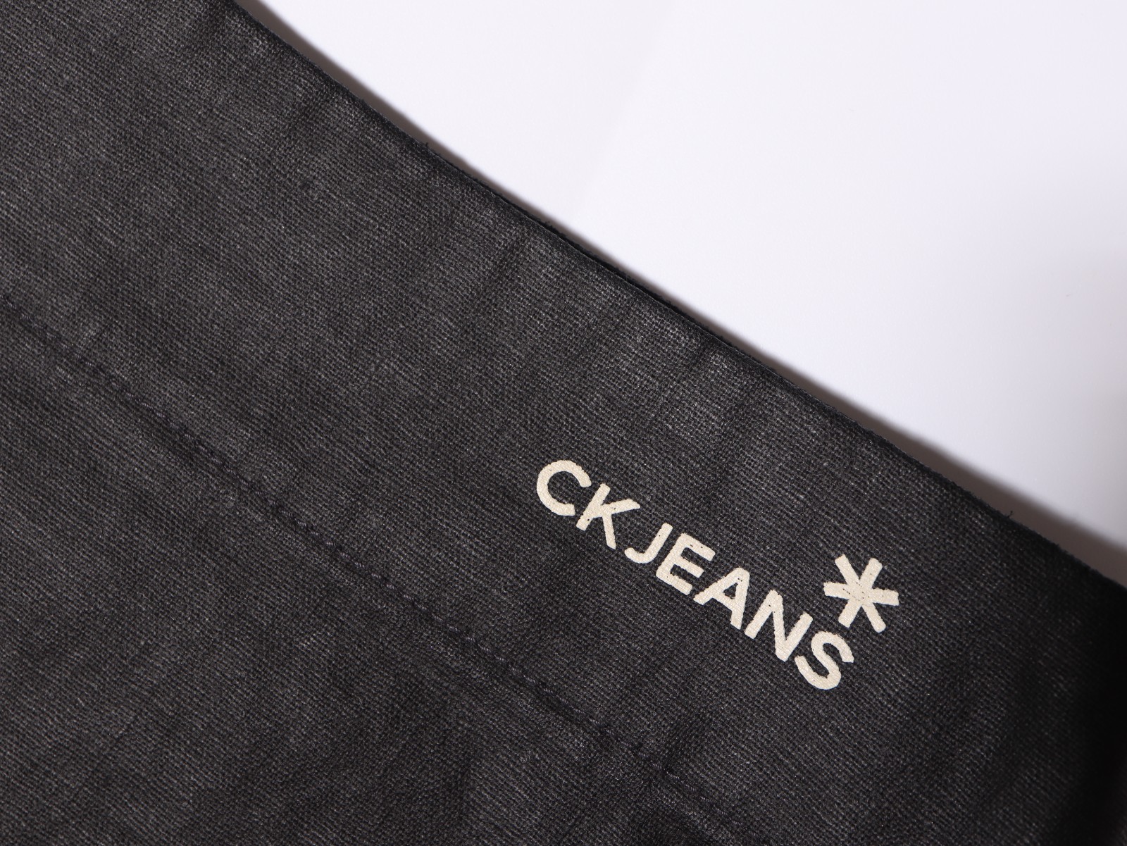 Calvin Klein Jeans Mini Skirt Black Denim W28 Linen Blend Casual A-Line thumbnail 5