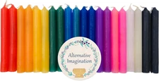 Alternative Imagination Colored Candles, 4" Mini Taper Chime Candles, Great for