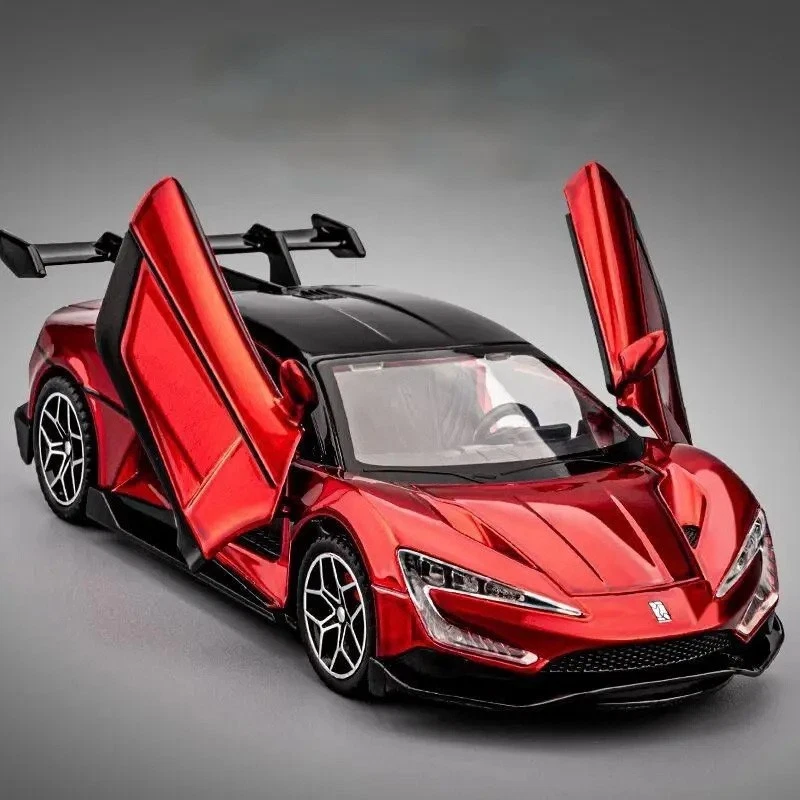 1/32 BYD Yangwang U9 Alloy Sports Car Model Diecasts Metal Sound Light Toys Gift - Image 2 of 4