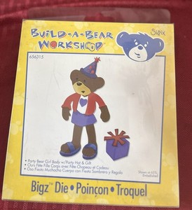 Sizzix Bigz Die Holiday's called Party bear Girl Body w/party Hat and Gift