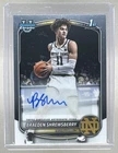 Braeden Shrewsberry 2025 Bowman Chrome #CPA-BS Auto 1st Prospect