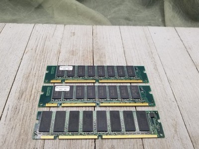 Lot of 3 NEC 64MDPC100  D4564841G5  32MB SEC KMM366S403CTL-G0 SDRAM 168-Pin DIMM