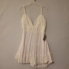 J for Justify Women's White Embroidered Sundress Size XL