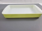 Vintage Pyrex Glass Rectangle Baking Dish # 232 Lime Green 2 Quart Cake Pan